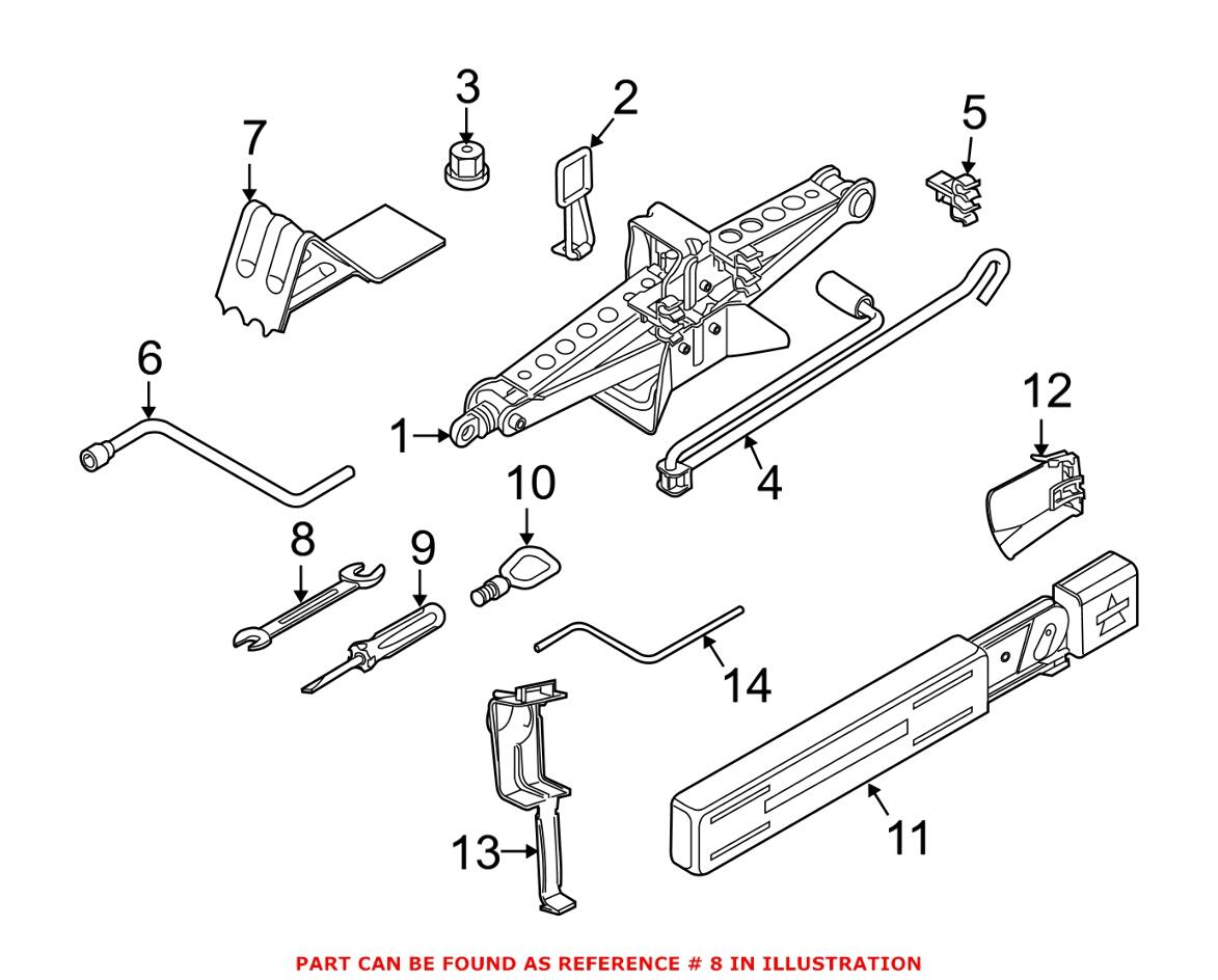 BMW Open Ended Wrench (8mm-10mm) 71111112893